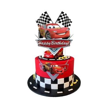 Imagem de Decoração De Bolo Do Personagem Disney McQueen Lightning McQueen Para 