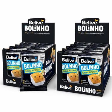 Imagem de Kit 20 Bolinho BELIVE Baunilha Zero Gluten Zero Lactose 40g
