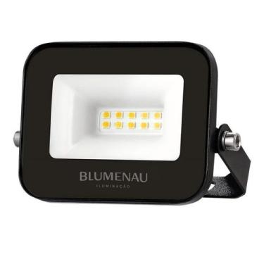 Imagem de Refletor Led Blumenau Tech Pro 10w 3000k Pt Autov 79103000 - Blumenau 