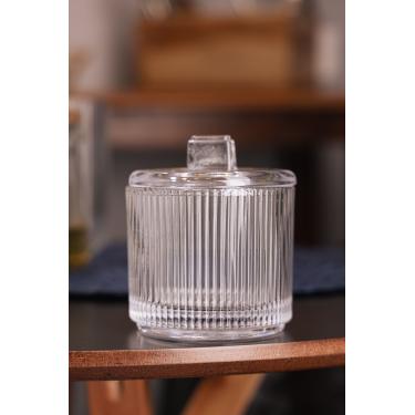 Imagem de Potiche Wolff Lines 10cm Cristal Incolor Ø8,5cm