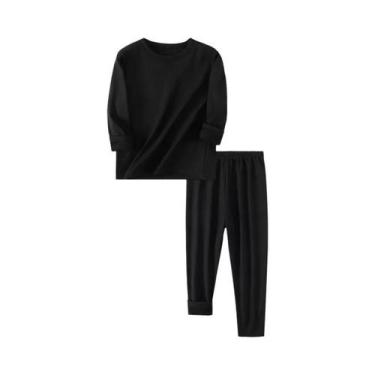 Imagem de Conjunto De Roupa Íntima Infantil Quente Multicolorido Para Outono/Inv