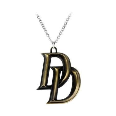 Imagem de Colar Com Pingente De Letra Dupla D Do Marvel Daredevil Para Meninos E