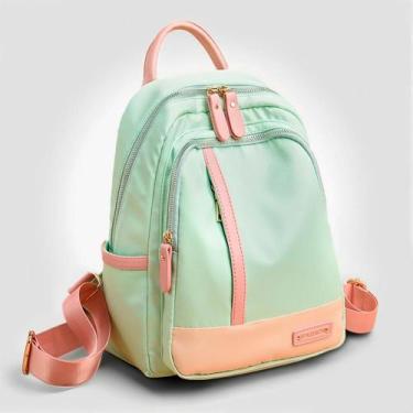 Imagem de Mochila Escolar Feminina Média Impermeável Pequena Barata Pratica Mode