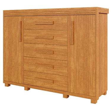 Imagem de Cômoda Sapateira Grande 2 Portas 5 Gavetas Hanna