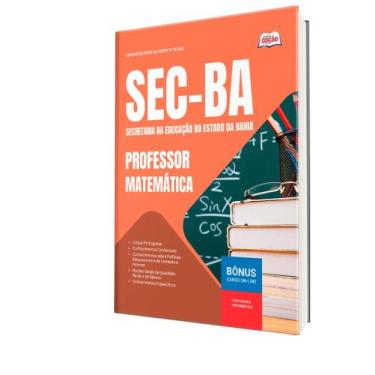 Imagem de Apostila SEC-BA - Professor - Matemática - Apostilas Opção