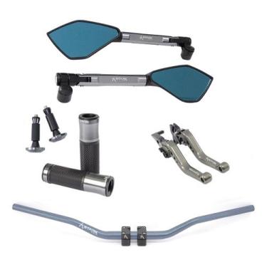 Imagem de Manete Manopla Peso Retrovisor Guidão Xt 660r Dt 200 Xt 225 - Stark Ra