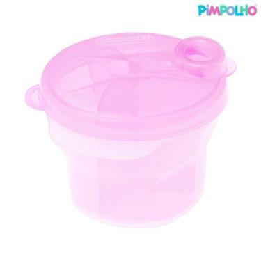 Imagem de Dosador de Leite Porta Leite em Pó Bebê Pimpolho Rosa