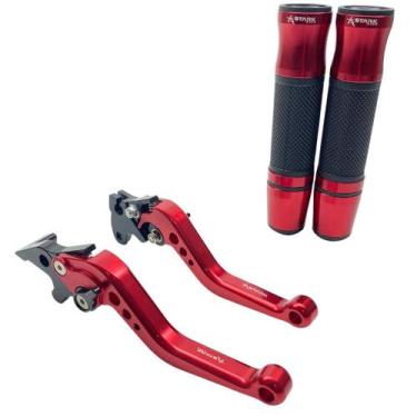 Imagem de Kit Manete Manopla Esportivo Yes Intruder 125 Dafra Riva - Stark Race,