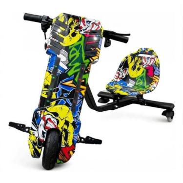 Imagem de Triciclo Elétrico Drift Infantil Com Luz Som Bluetooh - ZURBE, Grafite