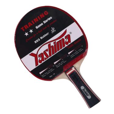 Imagem de Raquete de Tênis de Mesa Yashima 9427 Clássica 2 Estrelas Borracha Lisa com Esponja-Uni...