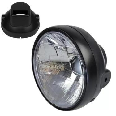 Imagem de Farol Da Moto Cg 150 Titan Fan 2004 2005 2006 2007 2008 Aro Preto - Pr