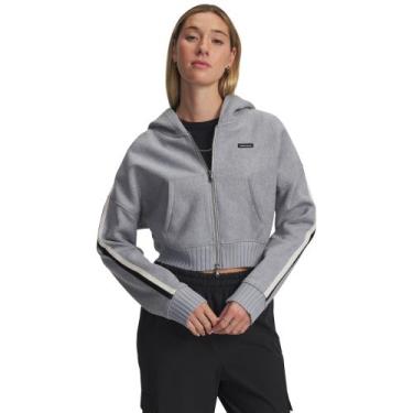 Imagem de Moletom Sportstyle Under Armour HeatGear Fleece Feminino, Cinza, M