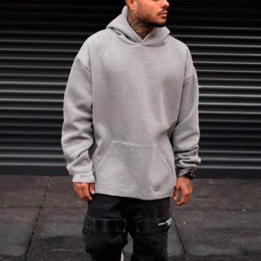 Imagem de Blusa de Moletom Com Capuz Estilo Canguru Proteção Contra o Frio - Sli
