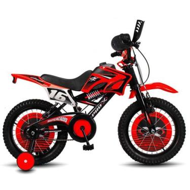 Imagem de Bicicleta infantil Aro 16 Pro-X Supercross  Freio V-Brake Pneu 2.4 Som