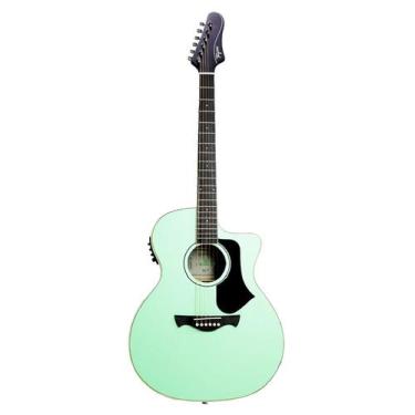 Imagem de Violão Tagima Rio Negro Grand Auditorium SGS Surf Green Satin