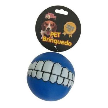 Imagem de Bola Mordedor Para Cachorro Sorriso Sonoro Bom Amigo, Rosa