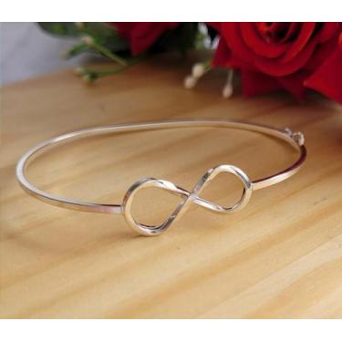 Imagem de Bracelete Infinito 5cm No Meio M - Ancia Jias e Semijoias, Cor única, 