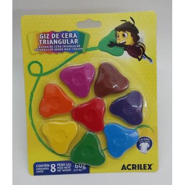 Imagem de Giz de Cera Triangular Jumbo Wax Crayon Acrilex