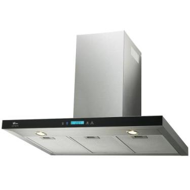 Imagem de Coifa de Parede Infinity 90 cm 19902 Fischer, Preto, Inox, 220V