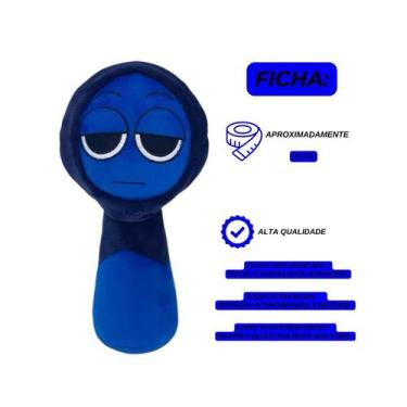 Imagem de Pelúcia Sprunki Boneco 30cm Incredibox Brinquedo Criança Spunk Orange 