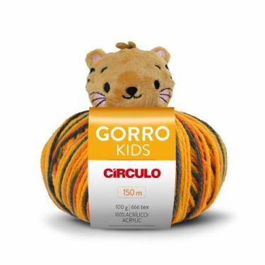 Imagem de Gorro Kids 100g - Círculo, 9448, Tigre cris