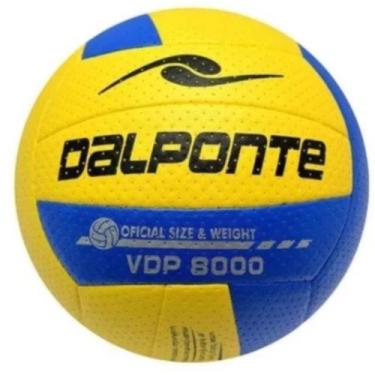 Imagem de Bola De Volei Dalponte VDP 8000 Pró Oficial, Amarelo, Azul, Único