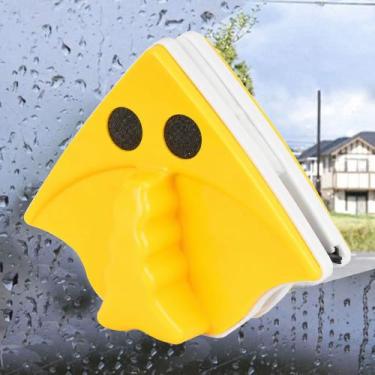 Imagem de Limpador de Vidro Magnético para Janela Vidraça Aquário Amarelo CBRN18