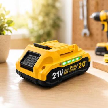 Imagem de Bateria Ferramenta Universal 21v 2000mah Íon Lítio Bivolt - RR CASA E 