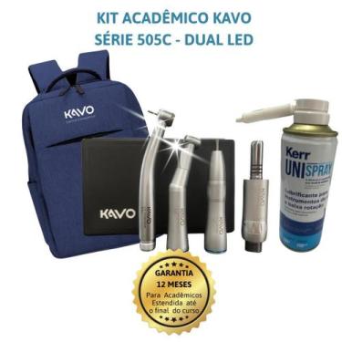 Imagem de KIT ACADÊMICO ODONTOLÓGICO KAVO SÉRIE 500 - DUAL LED - COM MOCHILA SPR