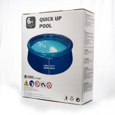 Imagem de Piscina Inflável Disapel 1000L Azul Redonda em PVC sem Filtragem para 2 Pessoas Portátil