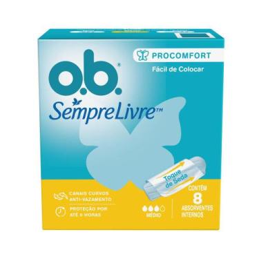 Imagem de Absorvente Interno OB ProComfort Médio 8 Unidades