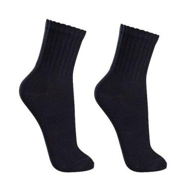 Imagem de Meia masculina cano médio esportiva Lupo, 45 a 48, Preto