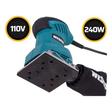Imagem de Lixadeira Orbital Oscilante 240w Ws4151 Wesco Com 3 Lixas