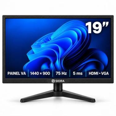 Imagem de Monitor 19 Polegadas Led Office Siora 75Hz Para Trabalho Escritório PD