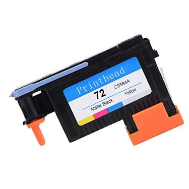Imagem de Cabeça de impressão HP72, cabeça de impressão 95 x 60 x 18 mm para Designjet T610 T770 T795 T790 T1100PS T1120 T1200 T1300 T2300 T1100MFP T1120PS Série SD (C). 99384A Preto fosco/amarelo)