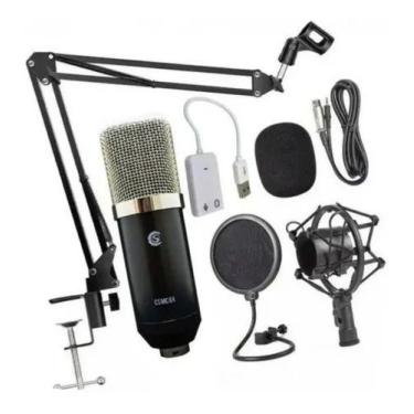 Imagem de Kit Podcast Youtuber Microfone Condenser Custom Sound Csmc6k