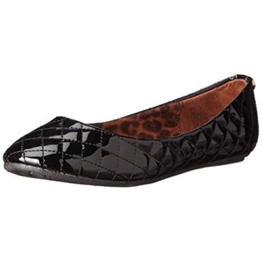 Imagem de Steve Madden Jheavenq Sapatilha acolchoada (criança pequena/criança grande), Patente preta, 1 Little Kid