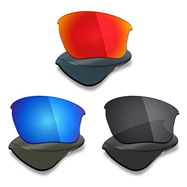 Imagem de 3 pares de lentes polarizadas de substituição Mryok para óculos de sol Oakley Flak Jacket XLJ – Opções
