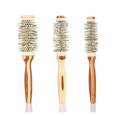 Imagem de jinyi2016SHOP Pente de cabelo, 3 peças, escova de cabelo redonda e pente desembaraçante, pente rolante, cilindro, pente de cabelo encaracolado para cabelos molhados ou secos para mulheres