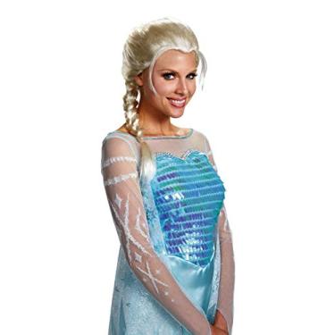 Imagem de Peruca feminina de fantasia de Elsa da Disguise, Loiro, tamanho nico
