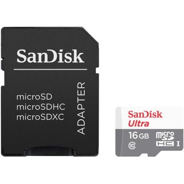 Imagem de Cartão de Memória Micro sd 16GB Sandisk Classe 10 Speed 80mb/s SDSQUNS-016G-GN3MA - Sandisk