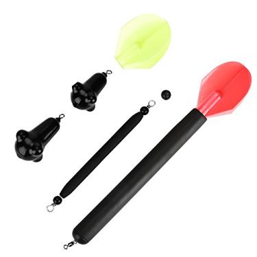 Imagem de OUKENS Flutuador de marcador de pesca, marcador colorido flutuador carpa pesca cauda destacável com kit de equipamento de peso acessório
