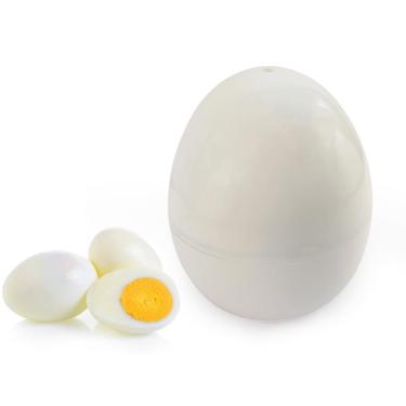 Imagem de Recipiente Para Cozinhar Ovo No Microondas Rápido Prático Saudável Até 4 Ovos Cozidos Ao Mesmo Tempo