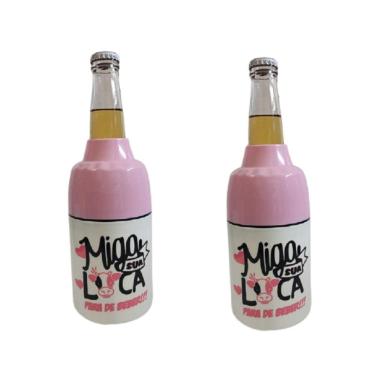 Imagem de Kit 2 Porta Cerveja Long Neck/ Lata Miga Sua Loca