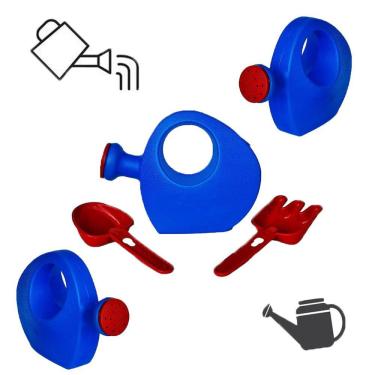 Imagem de Baldinho De Praia Regador C/ Pa E Rastelo Leplastic Lindo