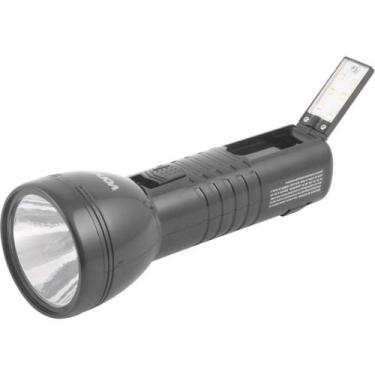 Imagem de Lanterna Recarregável A Bateria Com 1 Led + 6 Leds -  Lrv180 - Vonder