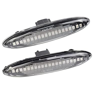 Imagem de 2 pçs Led Dynamic Side Marker Turn Signal Light para MARK X REIZ CROWN UZZ40 Highlander Camry 40 (Transparente)