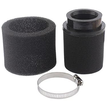 Imagem de LIYYDS Limpador de filtro de ar universal de 48 mm, 49 mm, 50 mm, preto com espuma dupla para 50 cc - 90 cc 110 cc 125 cc motocicleta ATV Quad Scooter Go Kart Moped Pit Dirt Racing Super Bike GY6 Roketa