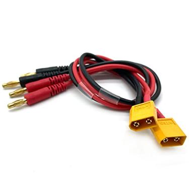 Imagem de Fly RC XT60 para conectores de cabo adaptador de carregamento de equilíbrio de plugue banana de 4 mm para carregador quadricóptero quadricóptero RC XT60 Lipo carregador de bateria