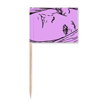 Imagem de Parafacialia Exquisiteness Lindo palito de dente Marcador Topper Decoração de Festa